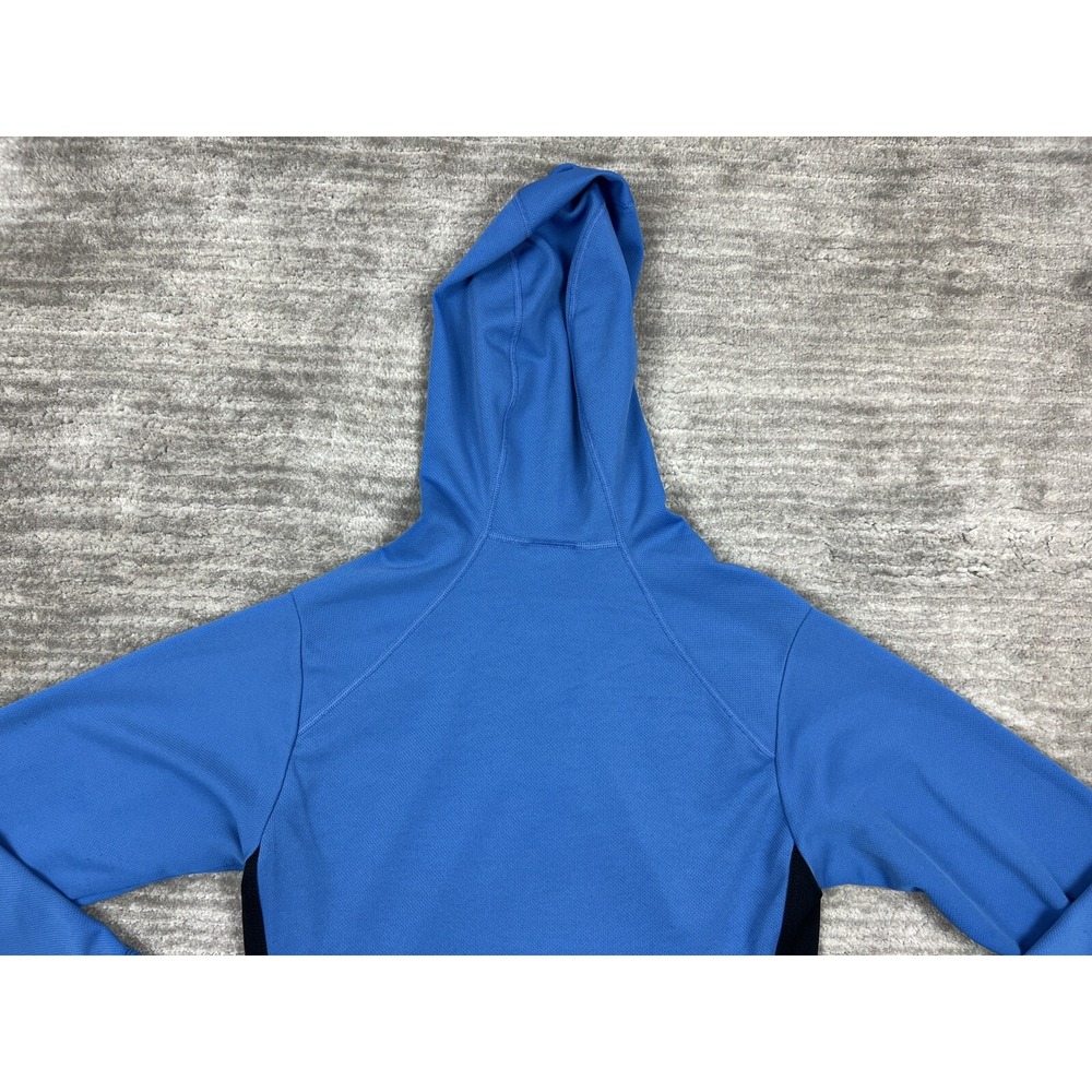 Nike Hoodie Women XS Blue Half Zip Pullover Athletic Long Sleeve Side Stripe - Picture 8 of 12